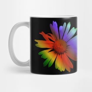 colorful rainbow flower, flowers, nature, blooms Mug